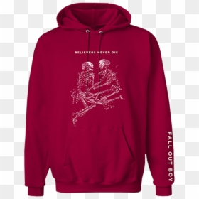 Believers Never Die Hoodie, HD Png Download - skeleton gif png