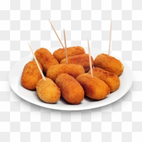 Receita Bolinho De Batata, HD Png Download - croquetas png