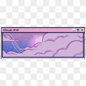#anime #sad #clouds #aesthetic #cute #depression #kawaii - Cartoon, HD Png Download - anime clouds png