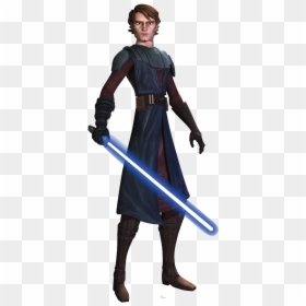 Star Luke Clone Skywalker Wars Anakin Figurine - Clone Wars Anakin Outfit, HD Png Download - star wars luke png