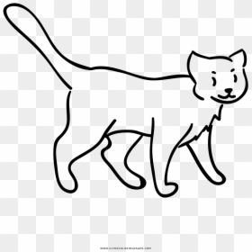 Cat Walking Coloring Page - Line Art, HD Png Download - cat walking png