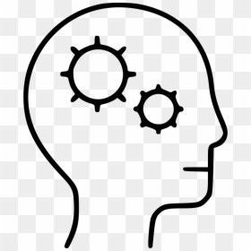 Head Gear Idea Business Analysis Intelligence Creativity - Infection Icon Png, Transparent Png - brain gears icon png