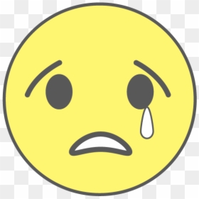 Transparent Cry Clipart - Smiley, HD Png Download - cry face emoji png
