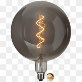 Led-lamp E27 G200 Industrial Vintage - Led Heavy Smoked Filament E14, HD Png Download - vintage circle png