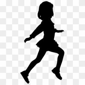 Child Dance Mural Woman Wallpaper - Child Jumping Silhouette Png, Transparent Png - woman jumping png