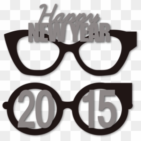 New Year"s 2015 Party Eye Glasses - Portable Network Graphics, HD Png Download - party glasses png