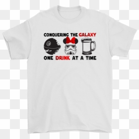 Conquering The Galaxy One Drink At A Time Minnie Girl - Active Shirt, HD Png Download - girl shirts png