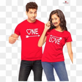 Special Valentines Couple T Shirt By Swapon’s World - Valentines T Shirts For Couples, HD Png Download - girl shirts png