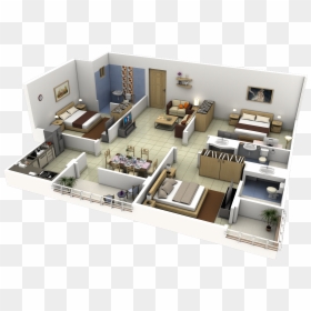 Revit Rendering Section Box, HD Png Download - 3d house png