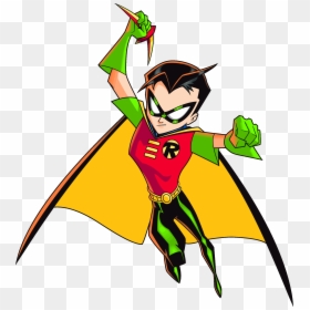 Batman Cartoon Characters Clipart Batman Dick Grayson - Batman Cartoon Robin, HD Png Download - cartoon dick png