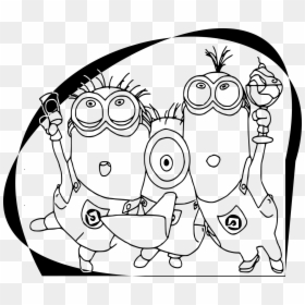 Transparent Evil Minion Png - Minion Rush Coloring Page, Png Download - girl minion png