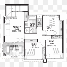 Floor Plan, HD Png Download - house blueprint png