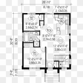 Contemporary Floor Plan - House Design Blue Print, HD Png Download - house blueprint png
