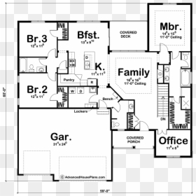 Sellhorst Floor Plan - House Plan, HD Png Download - house blueprint png