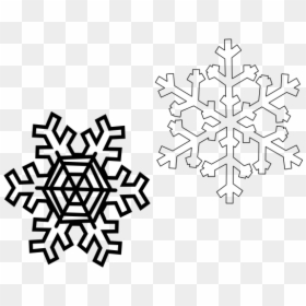 Snowflake-template - Snowflake Clip Art, HD Png Download - snowflake pattern png