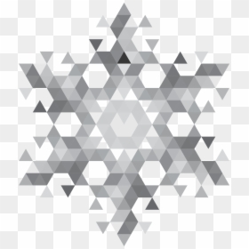 Triangle, HD Png Download - snowflake pattern png