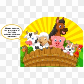Transparent Petting Clipart - Petting Zoo Animals Clipart, HD Png Download - granja png