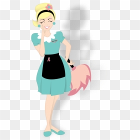 Transparent Cleaning Clipart - Maid Cartoon, HD Png Download - cleaning clipart png