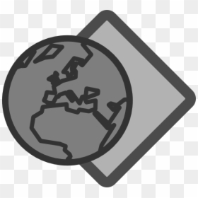 Earth With Paper Svg Clip Arts - Globe Clip Art, HD Png Download - earth clip art png