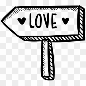 Love Direction Png, Transparent Png - direction sign png