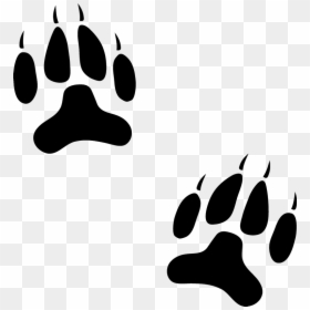Dog Paw Prints Stamp - Dog Paw Track, HD Png Download - dog footprint png