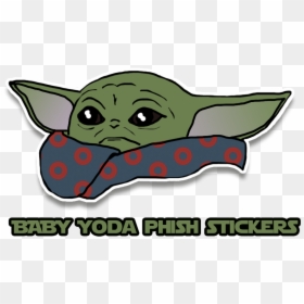 Image Of Baby Yoda Donut Stickers - Baby Yoda Sticker Art, HD Png Download - gene belcher png