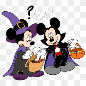 Coloriage Minnie Halloween, HD Png Download - disney halloween png