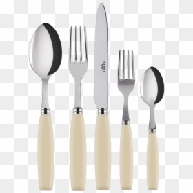 Djembe Ivory 5-pc Setting - Couverts Bambou, HD Png Download - dinner fork png