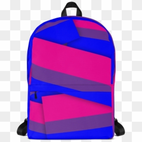 Bisexual Pride Flag Backpack"  Class= - Black Backpack With Planets, HD Png Download - bisexual flag png