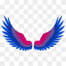 Loving Memory Angel Wings, HD Png Download - bisexual flag png