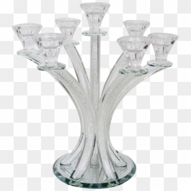 Crystal Candlabara With Broken Glass 7 Branch - Champagne Stemware, HD Png Download - broken glass.png