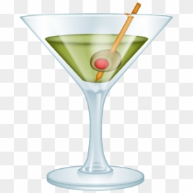 Martini Glass, HD Png Download - wine glass emoji png