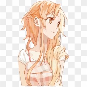 Asuna Yuuki Sword Art Online Anime Hair Orange Pixiv - Asuna Yuuki Fanart, HD Png Download - asuna yuuki png