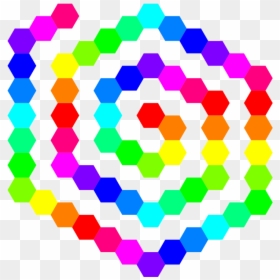Spiral - Clipart - Hexagon Spiral, HD Png Download - hexagon vector png