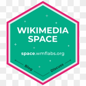 Wikimedia Space Hexagon Sticker - Sign, HD Png Download - hexagon vector png