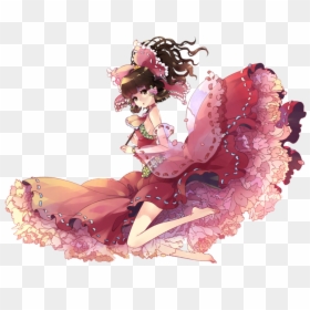 Anime Girl Dress Render, HD Png Download - reimu png
