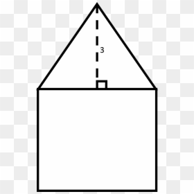 2 - Triangle On Top Of Rectangle, HD Png Download - perfect triangle png