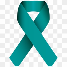 Know Your Risk For Ovarian Cancer - Sexual Assault Awareness Month Ribbon, HD Png Download - diabetes ribbon png