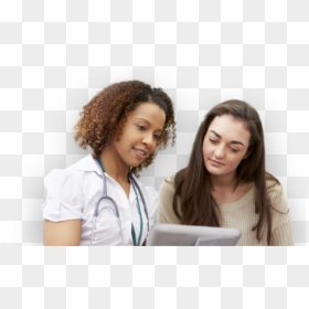 Girl, HD Png Download - doctor sitting png