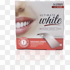 Ultimate White Whitening Strips, HD Png Download - white teeth png