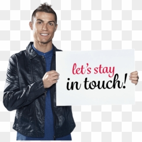 Let"s Stay In Touch - American Tourister Cristiano Ronaldo, HD Png Download - cristiano png