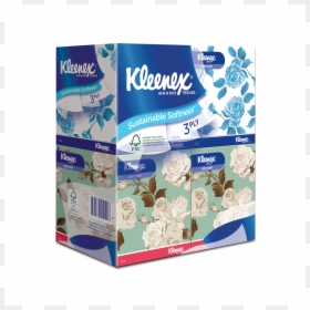 Kleenex Cube Tissue Sg, HD Png Download - kleenex png