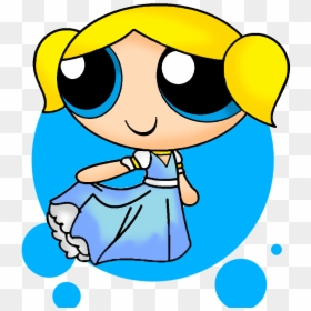 Bubbles - Cartoon Wallpaper Powerpuff Girls Hd, HD Png Download - power puff girls png