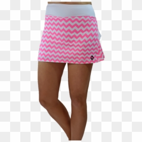 Woven Chevron Skirt- Hot Pink W White - Short Pink Chevron Skirt, HD Png Download - pink skirt png