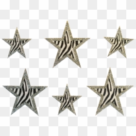 Hand Drawn Stars Clipart, HD Png Download - silver glitter star png