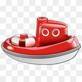 Transparent Submarine Clipart - Toy Red Plastic Boat, HD Png Download - toy boat png