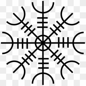 Viking Symbols Tattoo, HD Png Download - vegvisir png