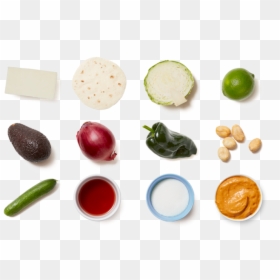 Paneer Tacos With Avocado & Creamy Chipotle Sauce - Paneer Top View Png, Transparent Png - food top view png