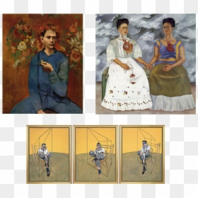 Untitled-2 - Frida Kahlo Paintings Dos Fridas, HD Png Download - sigmund freud png