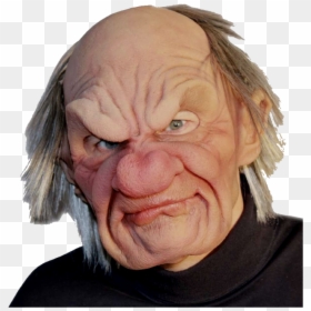 Mouth Moving Latex Masks, HD Png Download - old man face png